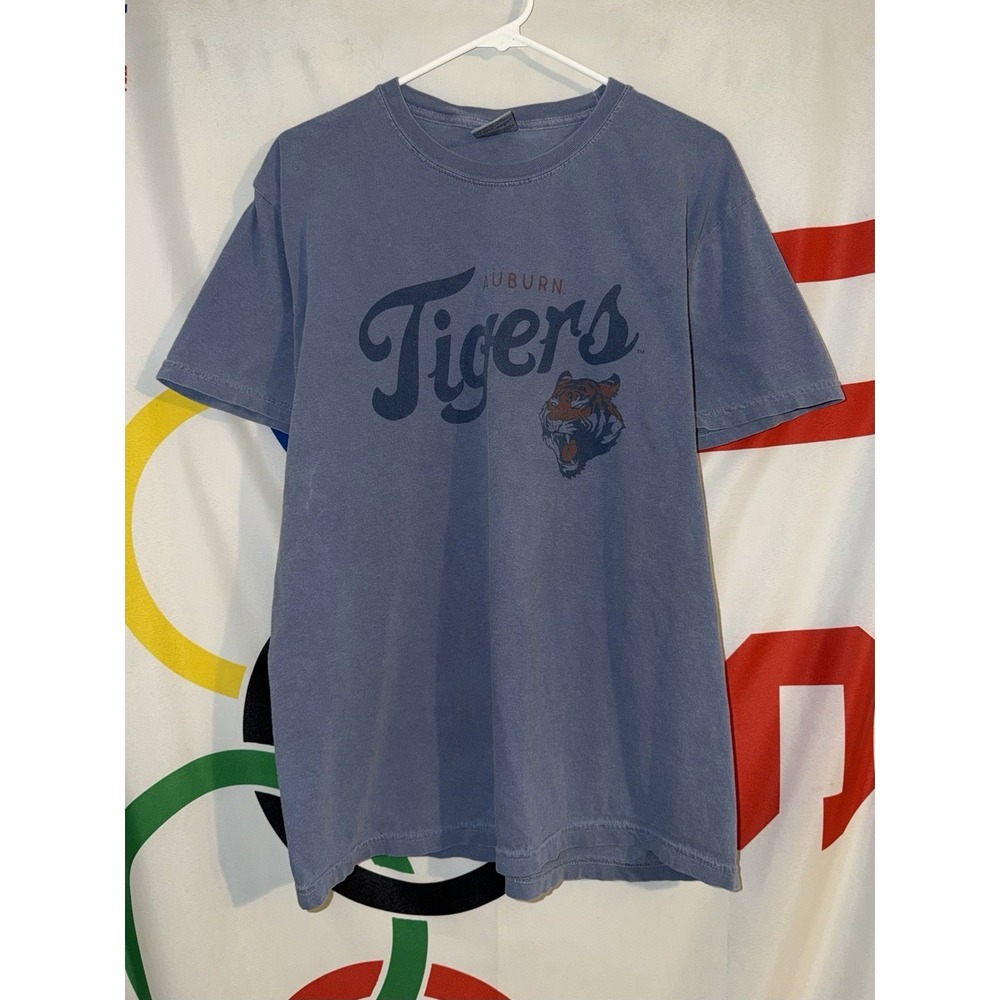 Comfort Colors Auburn Tigers T Shirt Mens Large Football